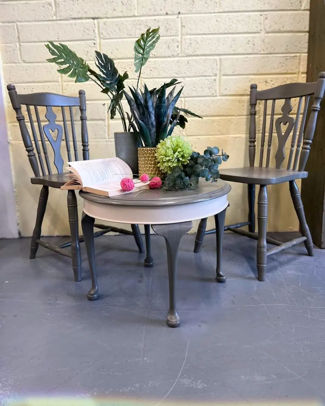 furniture-longford table and chairs recycled paint
